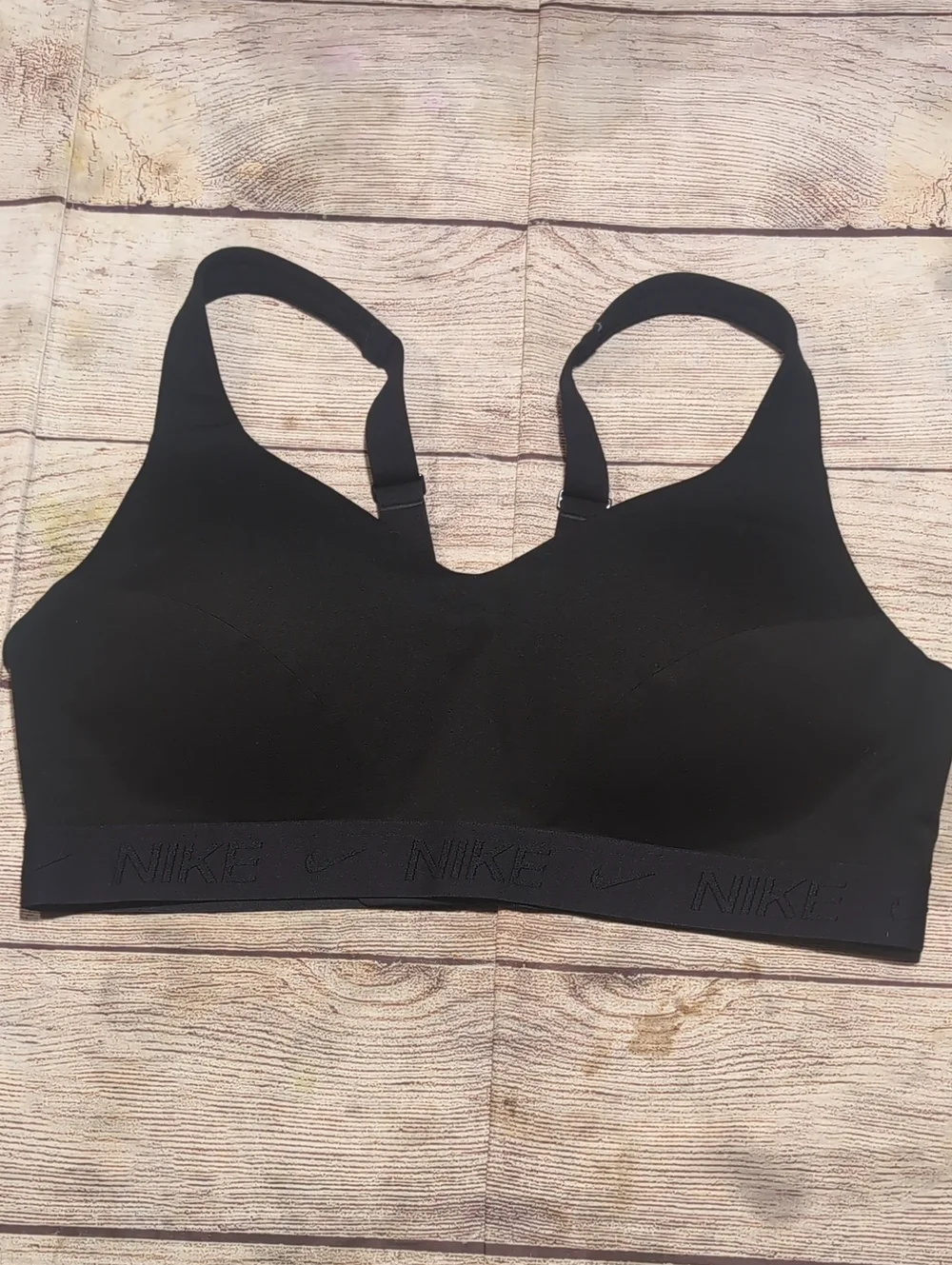 Nike Indy Women's Black High Support Dry Fit Sports Bra Size L